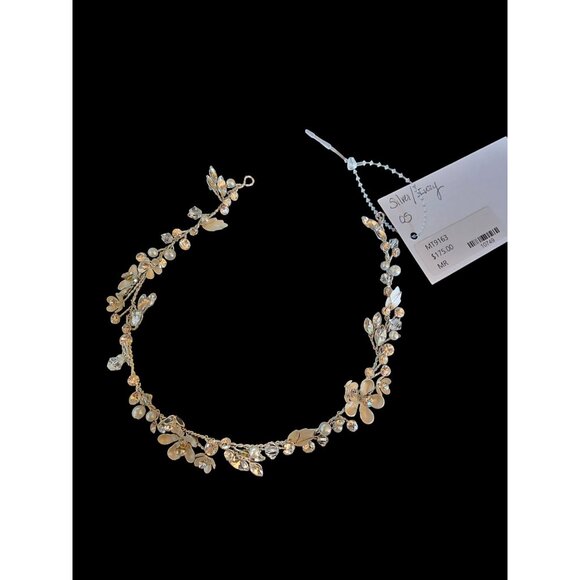 Silver Floral Wire Hair Wreath/Headband/Tiara - Marionat - NWT main image 9